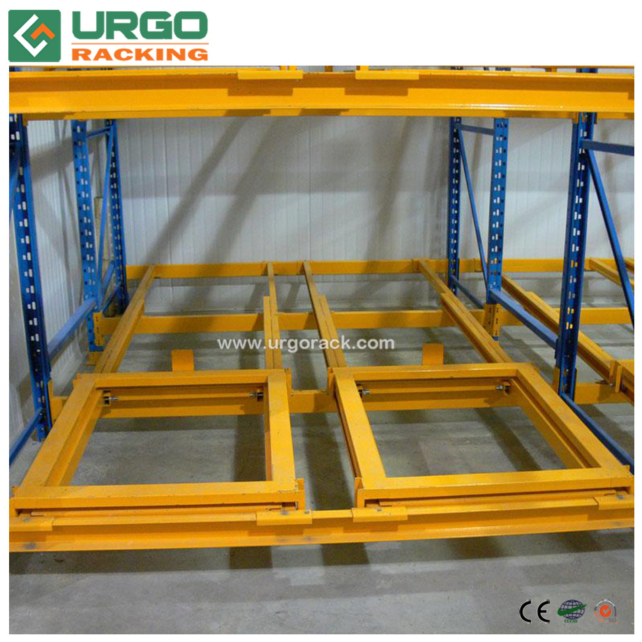 Warehouse Storage Steel Push Back Racks 3-Layer Powder Coated For Outdoors