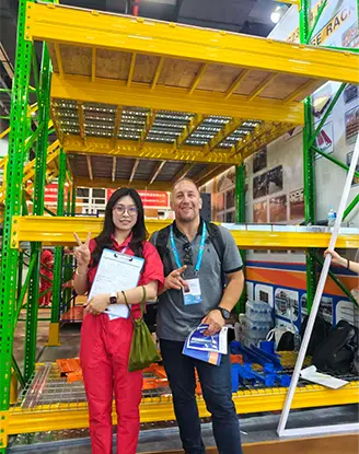 Industrial shelving and pallet racking demonstration