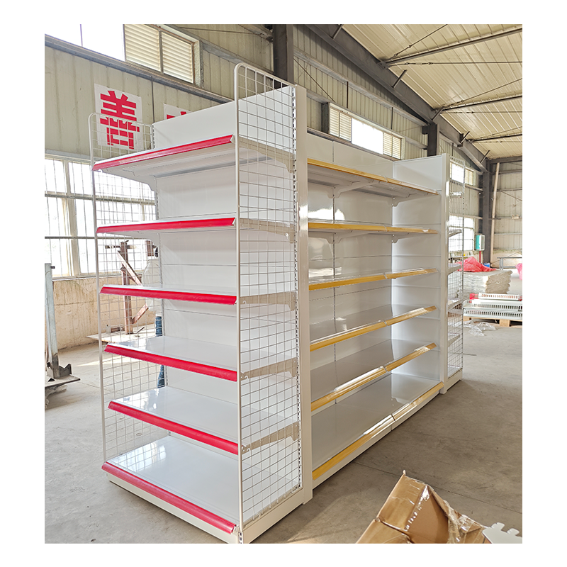 Light Duty Steel Supermarket Gondola Shelving System | Adjustable Grocery Store Display Rack for Retail & Warehouse