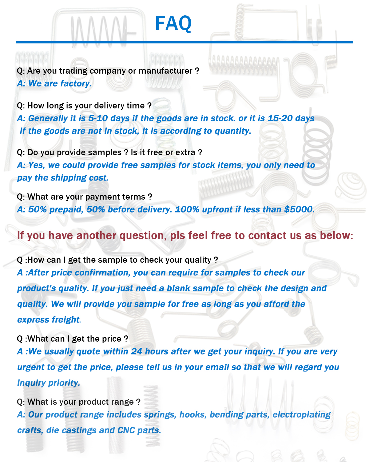FAQ Overview