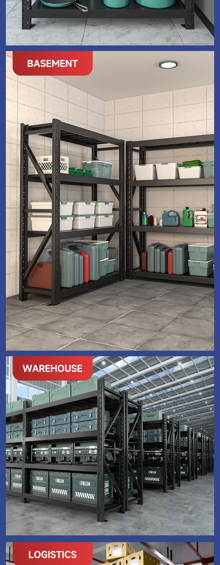Multi-level Storage Rack