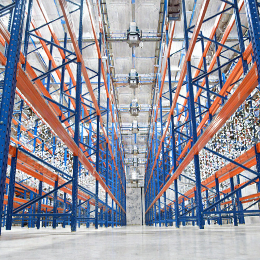 Steel Warehouse Pallet Rack Storage Racking Powder Coated Heavy Duty Weather-Resistant Inventory Shelving System
