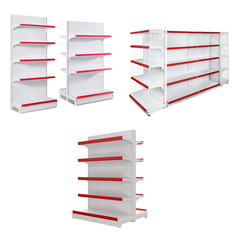 Light Duty Steel Supermarket Gondola Shelving System | Adjustable Grocery Store Display Rack for Retail &amp; Warehouse