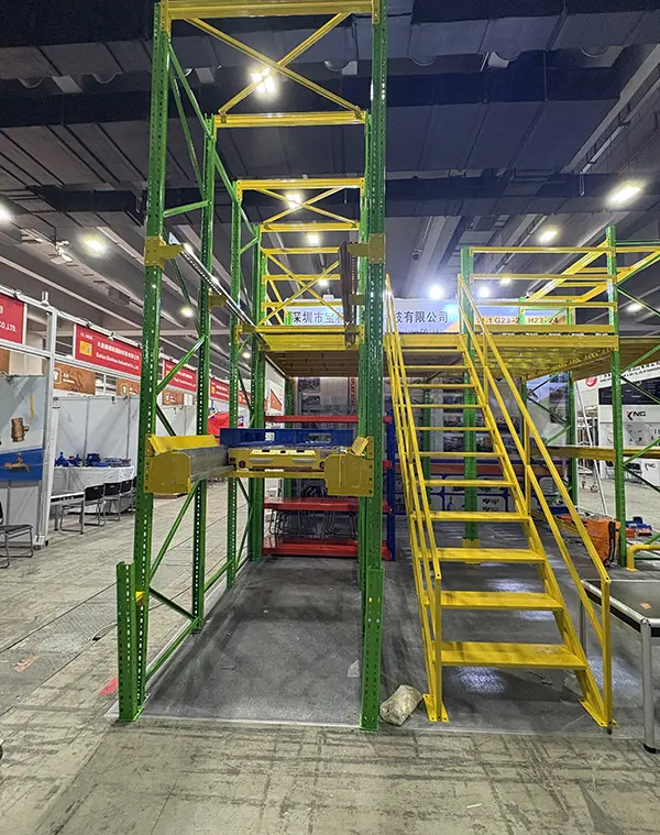Custom storage racking engineering display