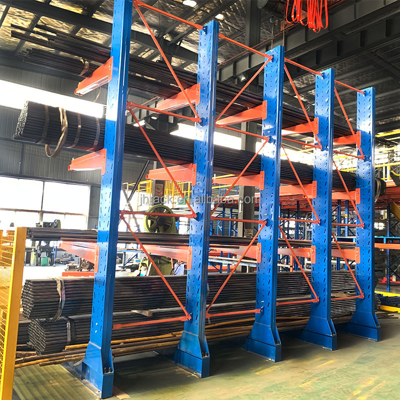 Customized Industrial Cantilever Racking Warehouse Storage Rack Upright Frames Heavy Duty Cantilever Racks Steel Storage Shelf
