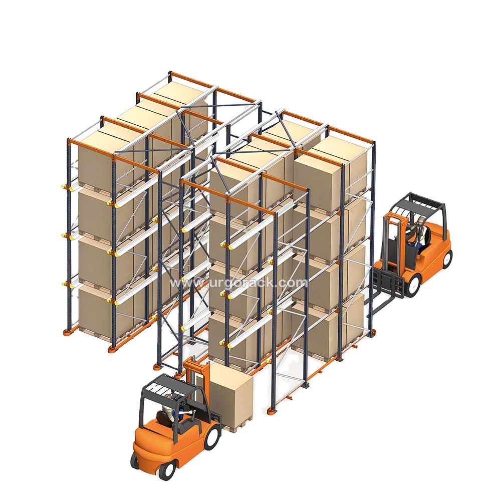 Warehouse Storage Pallet Racking System Drive In For Cargo Storage