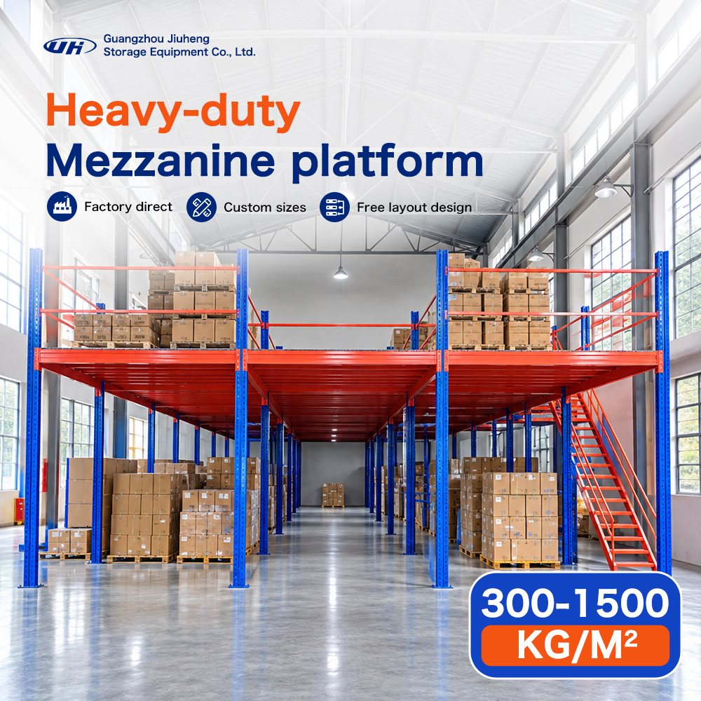 Steel Mezzanine Warehouse Storage System Heavy Duty Multi Level Rack Platform Industrial Shelving Space Saving Solution