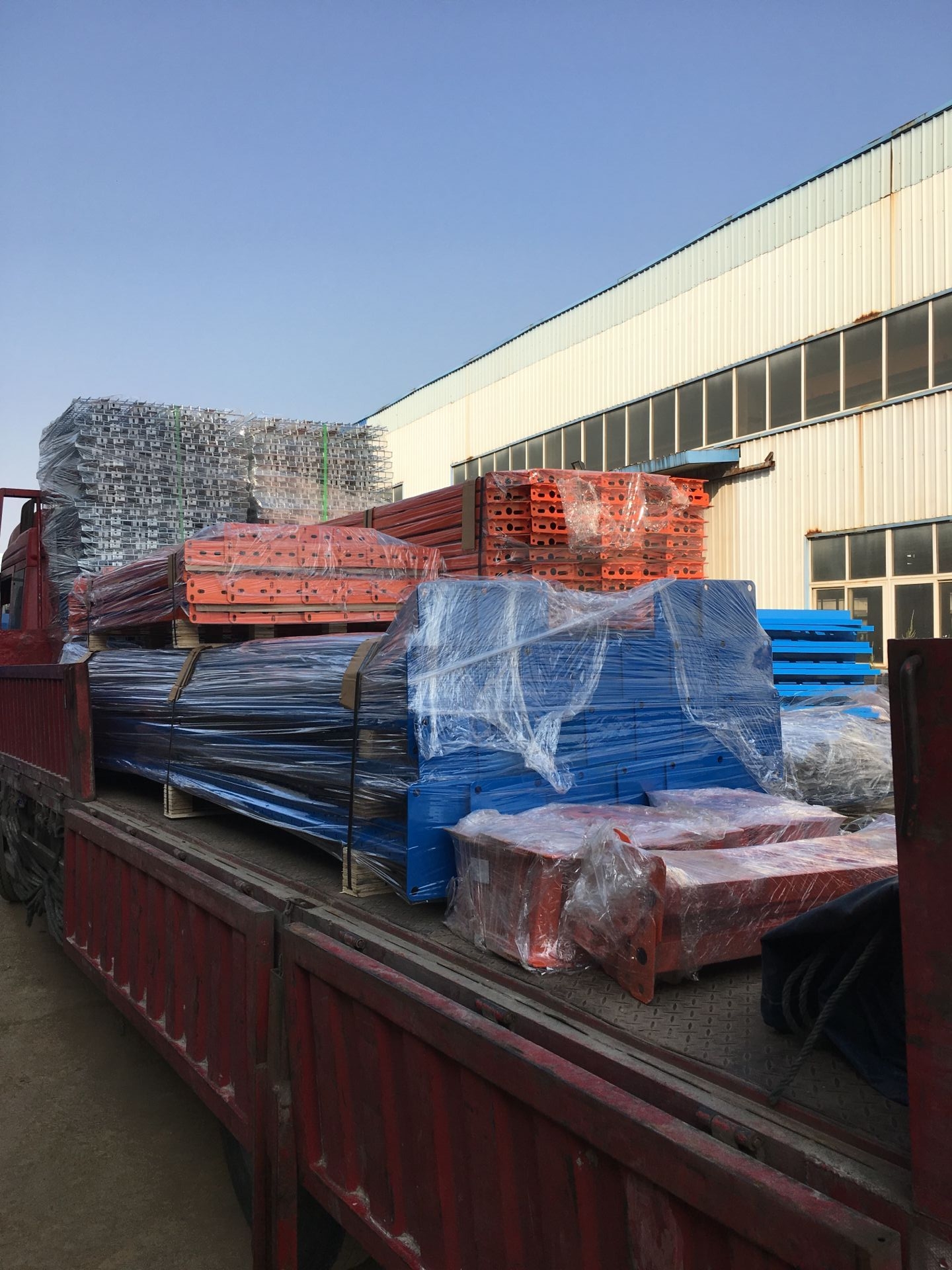 Packaging and shipping preparation for export racking