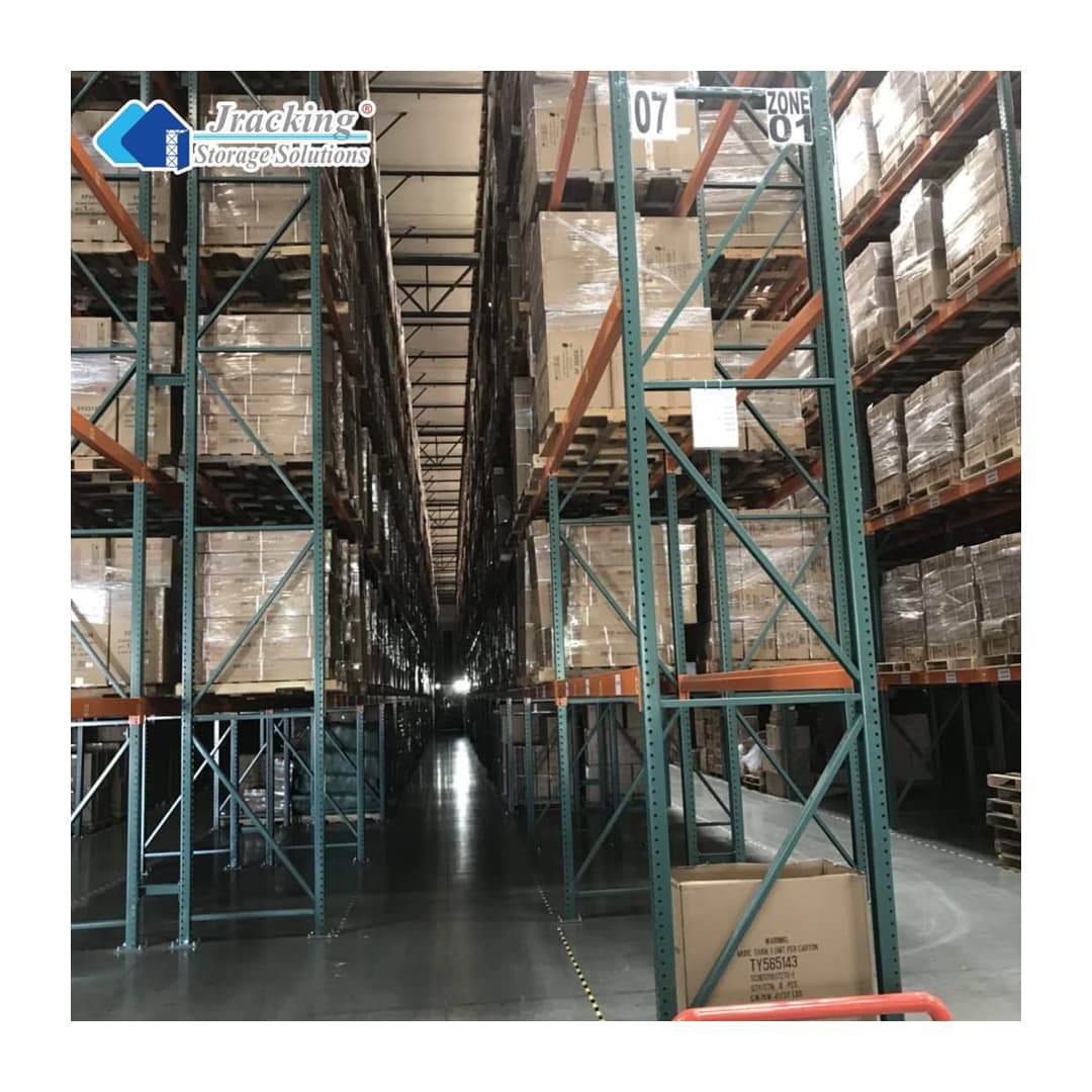 RMI&CE Certified Heavy Duty Teardrop Pallet Racking System Industrial Racks Shelving for Warehouse with Column Guard