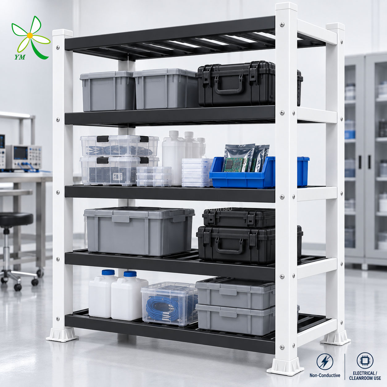 Professional Grade Electrical Insulation FRP Workshop 3000mm Storage Shelving FRP Storage Rack Warehouse Rack