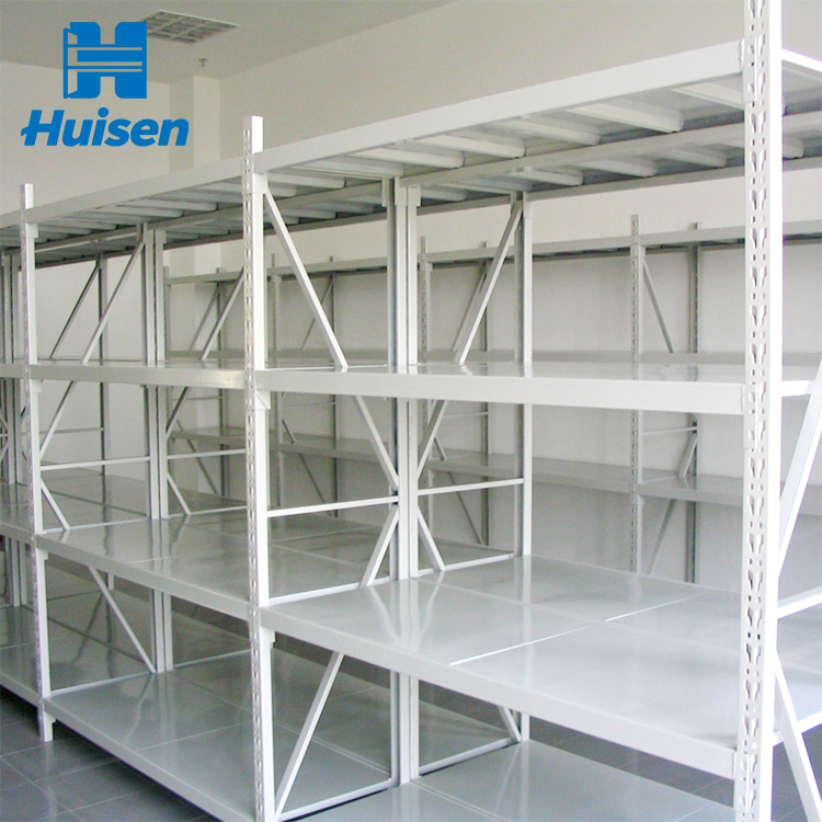 Factory Direct Powder Coated Slotted Angle Rack Light Duty Steel for Workshop Garage Storage