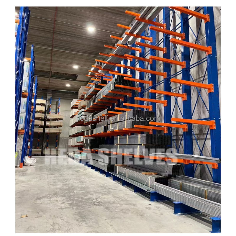 Factory Price Cantilever Material Rack Heavy Duty Cantilever Racks Warehouse Cantilever Racking for Rebar Storage