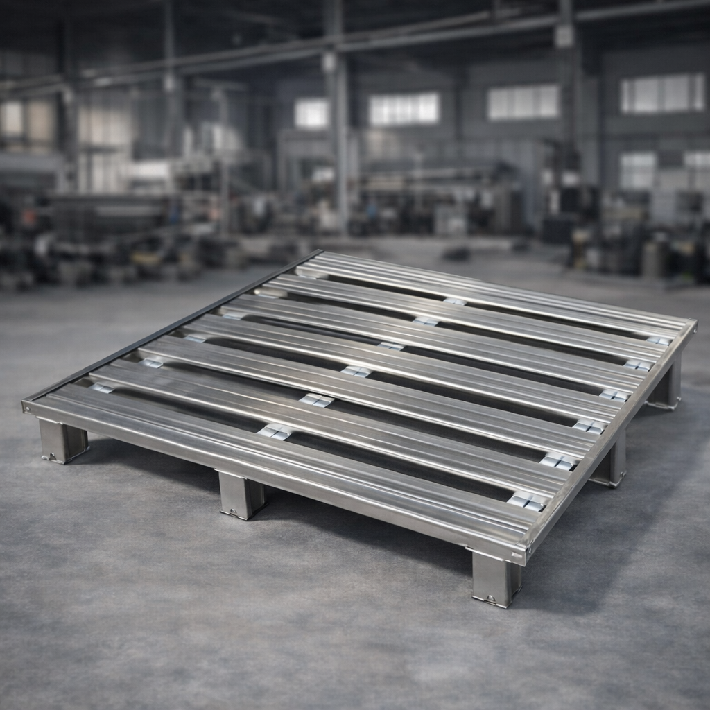 Customized Heavy Duty Steel Pallets for Warehouse Storage and Forklift Use