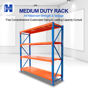 Factory Price 5 Layer Medium Duty Adjustable Beam Design Powder Coated Steel Boltless Warehouse Rack for Workshop Inventory