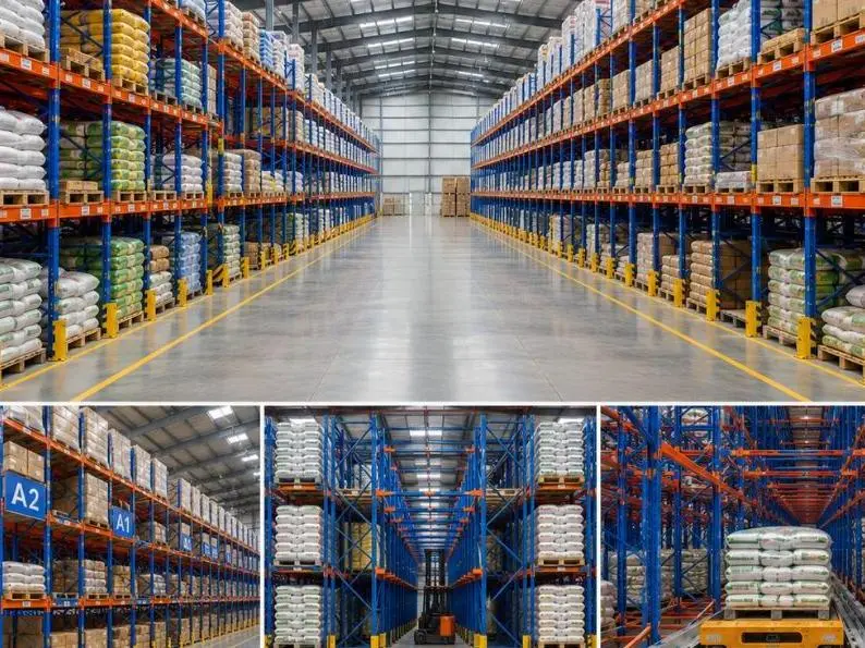 Agricultural grain and coffee warehouse racking