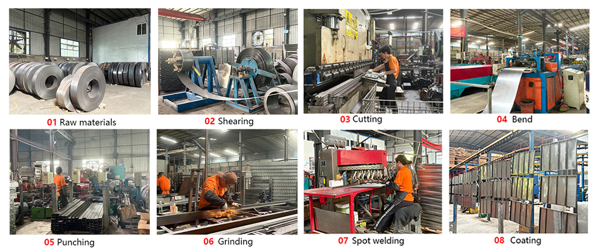 Shelving production and manufacturing process