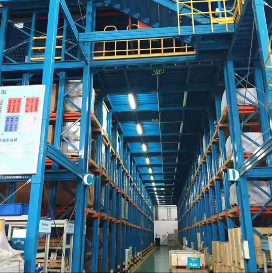 Multi-Tier Warehouse Storage Space Solution
