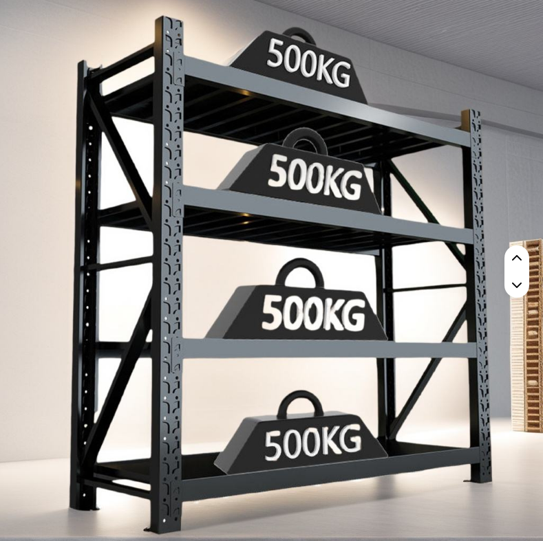 Mracking Industrial Light Duty Durable Steel 5 Adjustable Snap-In Storage Racks Longspan Shelving Powder Coating Garage