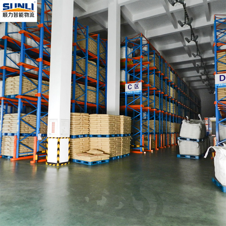 China Factory Heavy Duty Adjustable Steel Drive-In Pallet Racking Shelf Warehouse Drive-through Selective Pallet Stacking Racks