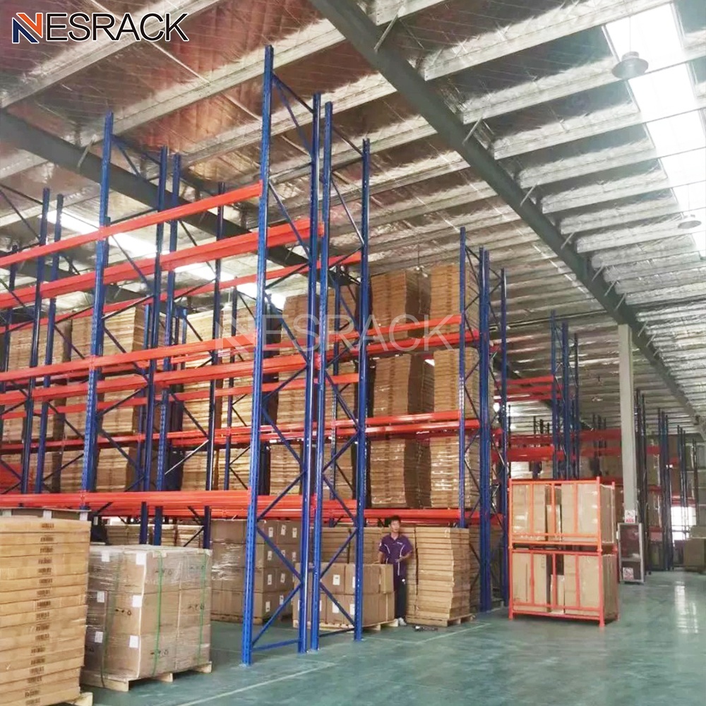 Heavy Duty Shelving 3000KGS Large Capacity Warehouse Storage Pallet Rack Shelving Unit Each Layer Stacking Racks & Shelves