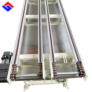 Aluminum Rail Motorized Duplex Chain Pallet Flow Industrial Assembly Double Speed Chain Conveyor