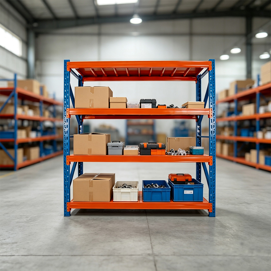 Guichang 100 to 500kg Adjustable Steel Storage Racks, Butterfly or Diamond Hole Uprights, with Screws Assembled
