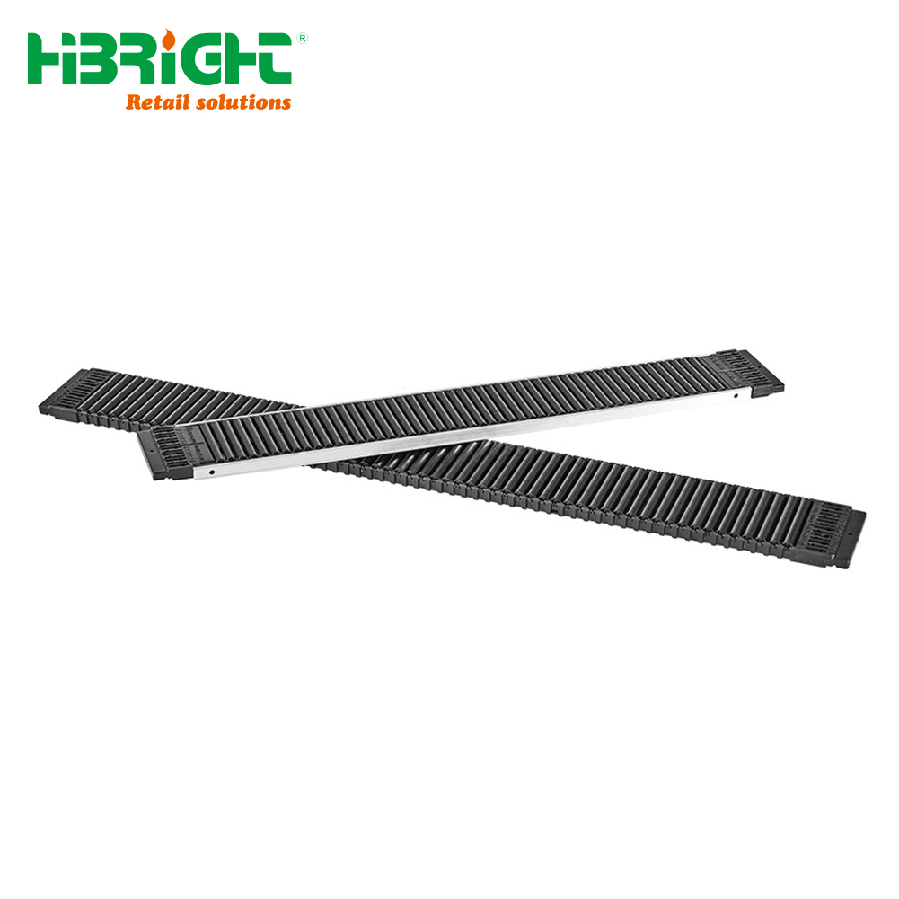 Highbright Automatic Shelf Pusher System Spring-Loaded White Drink Organizer Rack 6 Cans Capacity for Supermarket Beverage Can