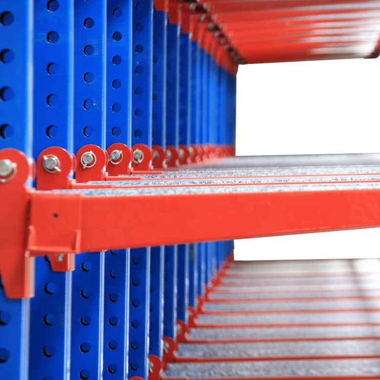 Jrackng High Capacity Heavy Duty Warehouse Storage Long Arm Cantilever Racking For Timber