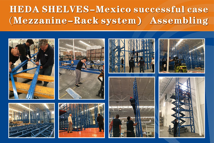 Warehouse Rack Supported Mezzanine Floor System Multi-level Shelf Steel Platform CE ISO9001