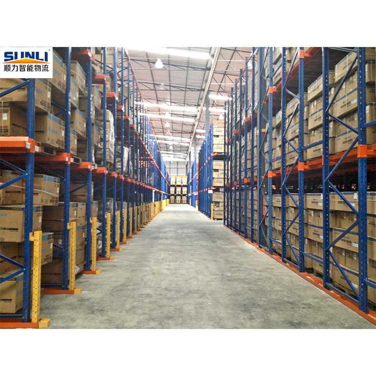 China Factory Heavy Duty Adjustable Steel Drive-In Pallet Racking Shelf Warehouse Drive-through Selective Pallet Stacking Racks
