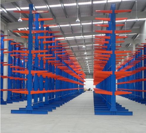 Industry Steel Pipe Storage Double Sided Heavy Duty Cantilever Rack