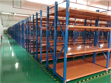 Industrial Supermarket Mezzanine Rack Stacking Pallet Racking Medium Duty Steel Storage Rack Electrostatic Powder