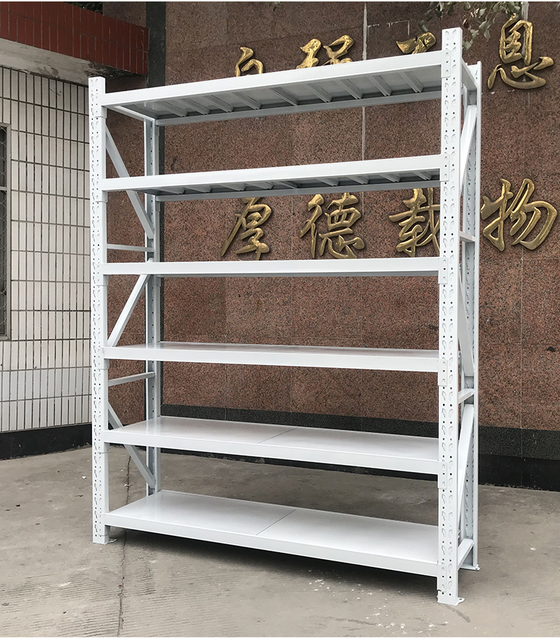 Adjustable Industrial Warehouse Light Duty Steel Slotted Angle 5 Layer Shelving Rack System with 500KG Capacity 10 Year Warranty