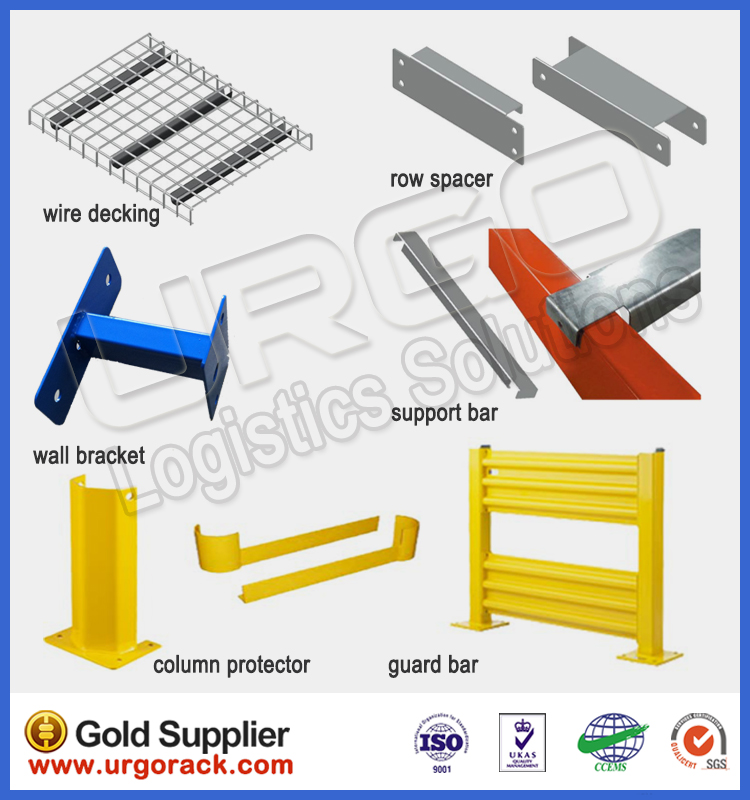 Optional Accessories Warehouse Storage Heavy Duty Pallet Rack US Teardrop Pallet Racking System