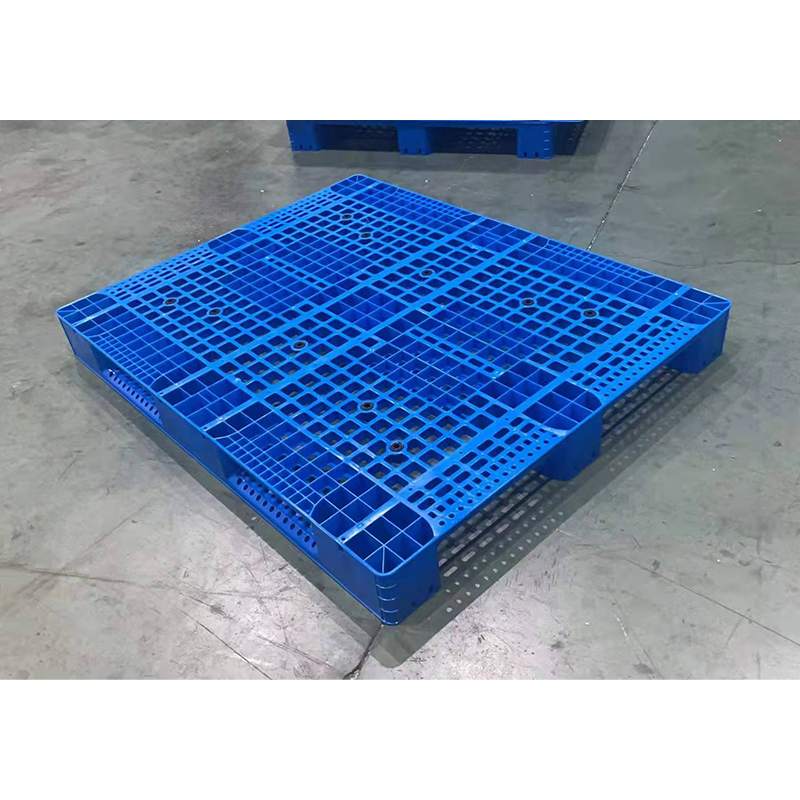 Heavy Duty Euro Size Plastic Pallets Large HDPE Stackable Warehouse Storage Single Sided Palette for Warehouse Storage