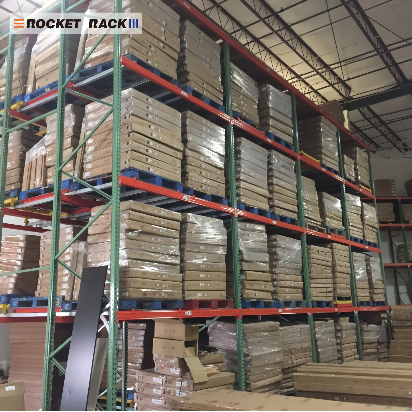 US Industrial Rocket Rack Steel Heavy Duty Pallet Teardrop Racks-Adjustable Structure CE Certified OEM Available