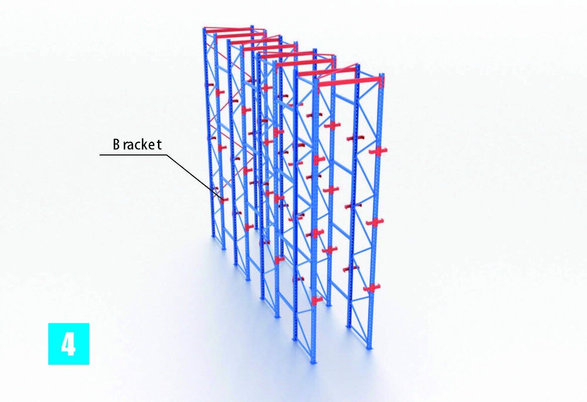High Density Commercial Shelves Storage Warehouse Racking Systems Drive-In Pallet Rack for Industrial Factory Racks