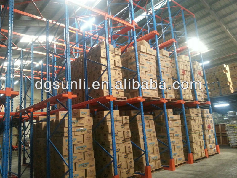 Factory Direct Heavy-Duty Drive-In Selective Steel Racking Warehouse Pallet Stacking Rack Durable Drive-through Storage Shelving