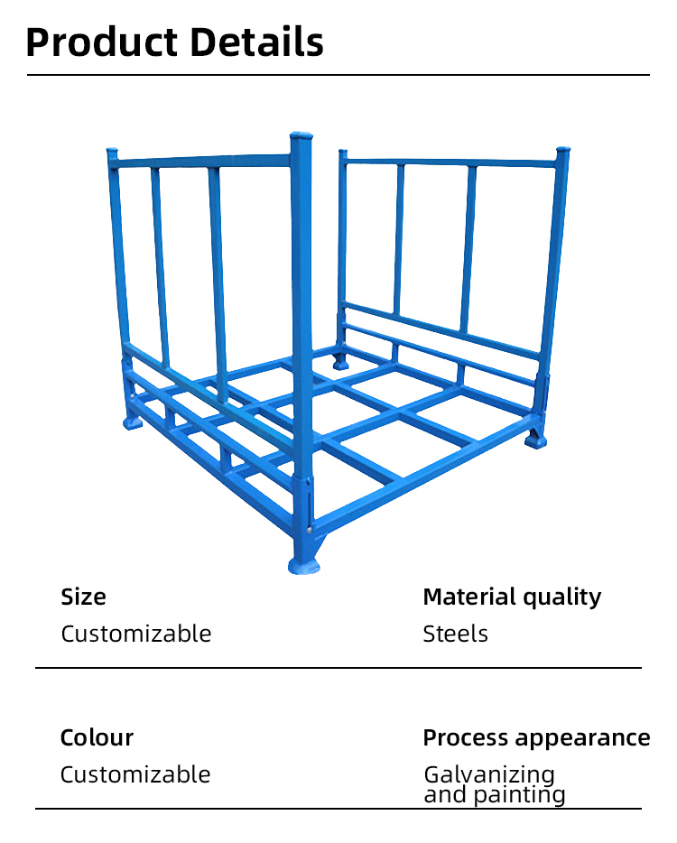 Wholesale Stacking Heavy Duty High Capacity Moveable Metal Welded Rack Logistics Industrial Transport Stable Pallet Rack