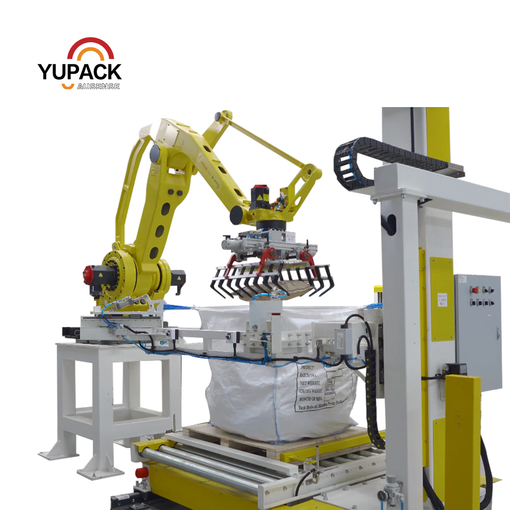 Automatic Palletizing System for Big Bags / FIBCs, Integrate With Conveyor, Endless Flow