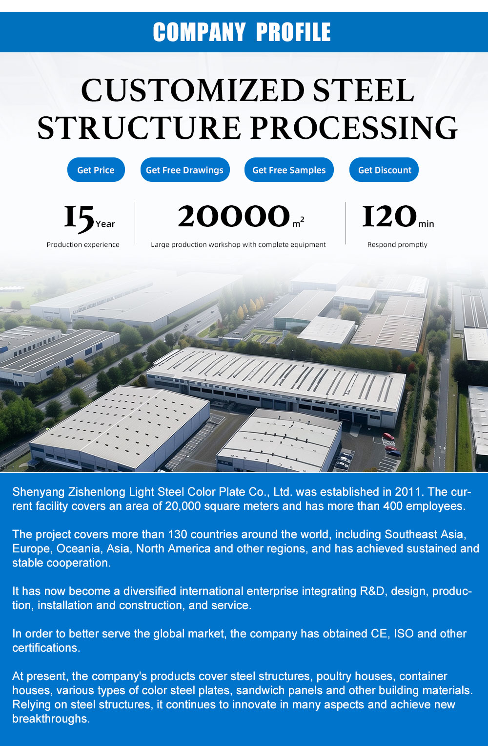 Prefabricated Structural Warehouse Frame