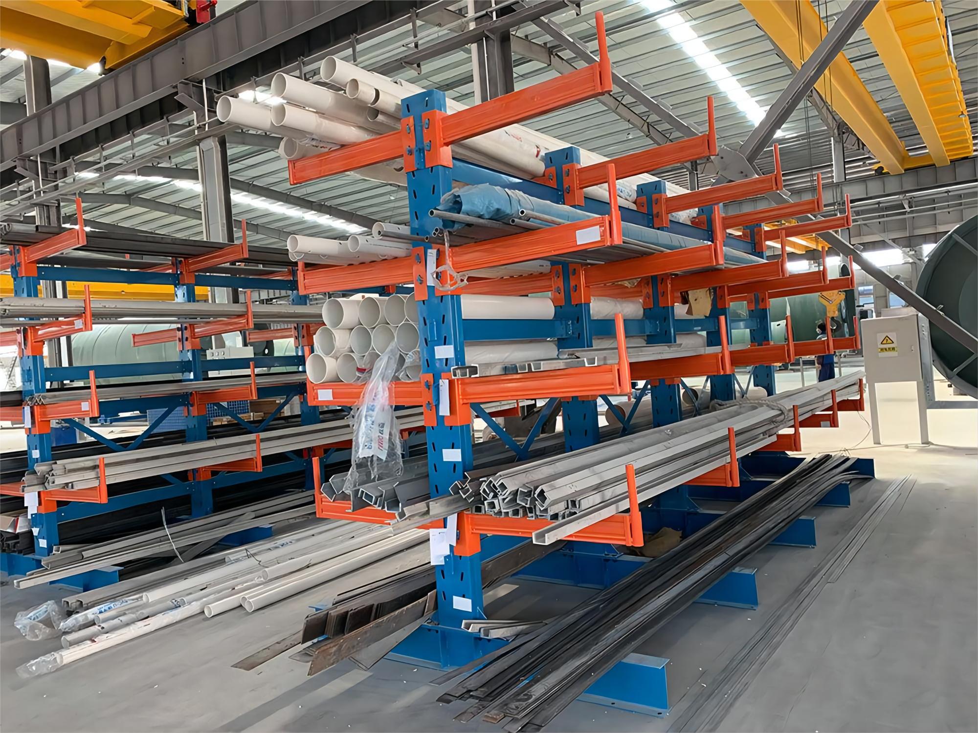 Robust Cantilever Shelving Unit Upright Column for Long Shape Goods