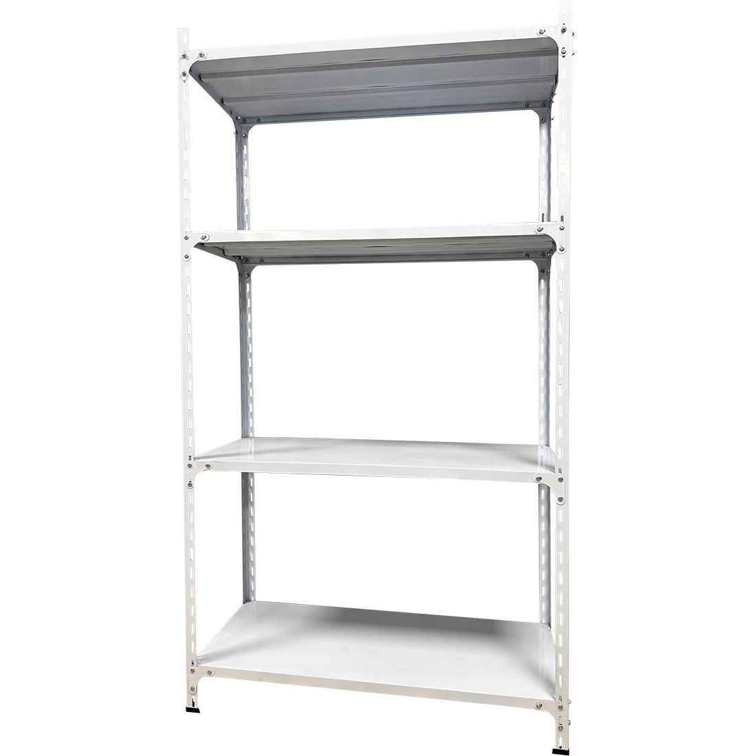 warehouse angle bar steel slotted storage display stand rack shoe multilayer adjustable rack angle clothes shelf angle rack