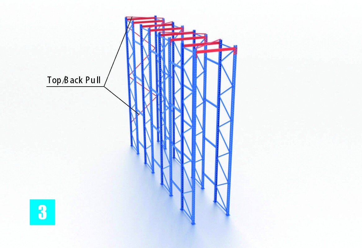 High Density Commercial Shelves Storage Warehouse Racking Systems Drive-In Pallet Rack for Industrial Factory Racks