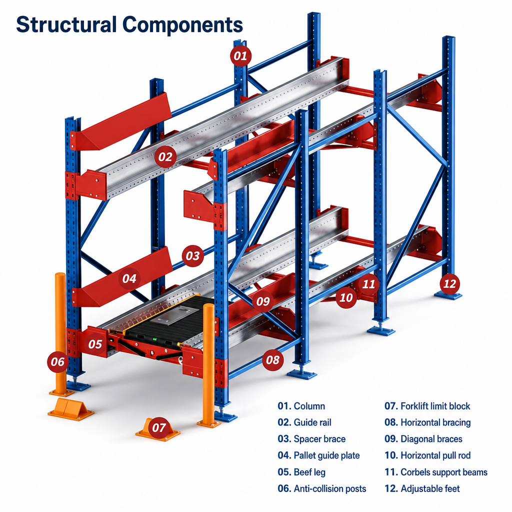 Custom Project Planning Service OEM ODM Stable Operation Intelligent Shuttle Rack for E-commerce Fulfillment