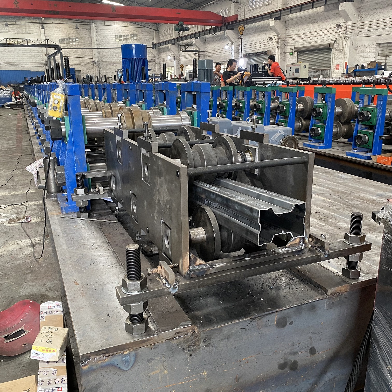 Warehouse Storage Mezzanine Floor Pallet Racking Sigma Beam Upright Roll Forming Machine for Industrial Racking System