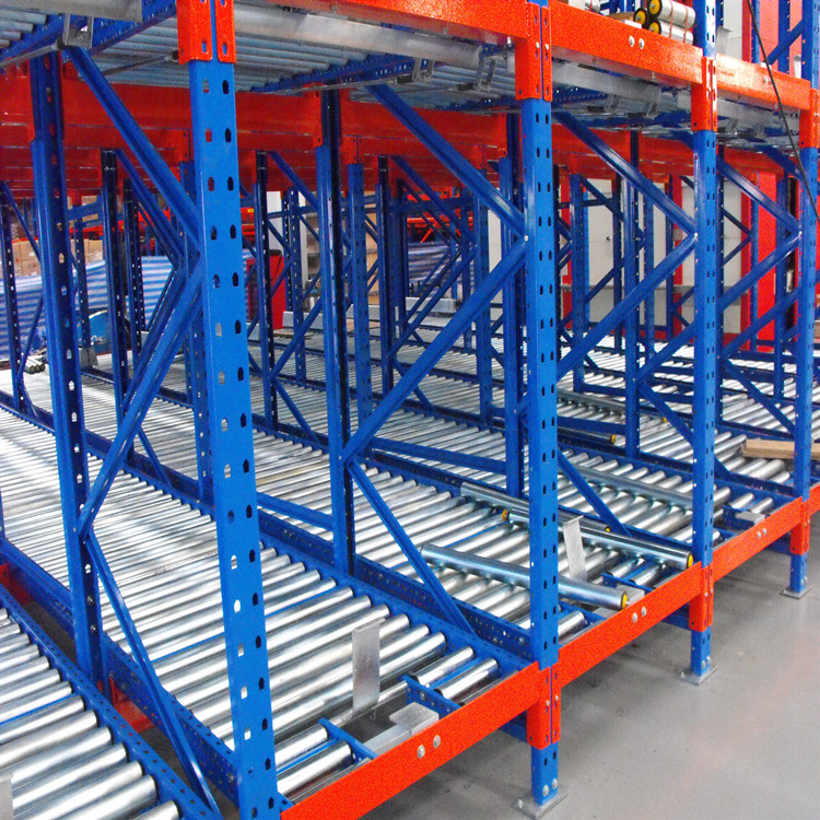 Factory Steel Durable Heavy Duty CE Certified Warehouse Gravity Carton Pallet Flow Roller Sliding Rack