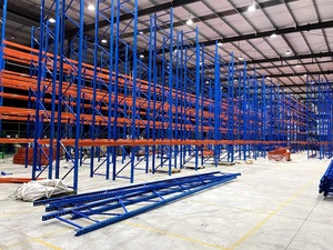 China Supplier Hot Seller Warehouse Racking Storage Shelf Push Back Metal Pallet Rack for Industry