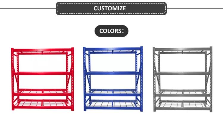 3 Layers Boltless Steel Racking Industrial Shelf Adjustable Stacking Assemble Shelving for Garage Warehouse