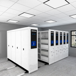 Manual-Operated Mobile Racking System Financial Document Storage Electric Intelligent Compact Filing Cabinets Shelving Steel